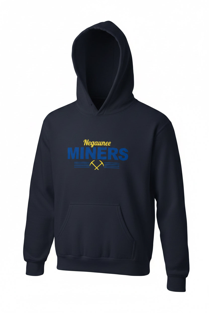 Youth Negaunee Miners Navy Blue Sweatshirt
