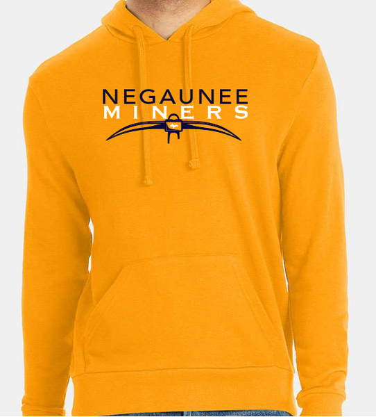 Negaunee Miners Pick Axe French Terry Hooded Pullover