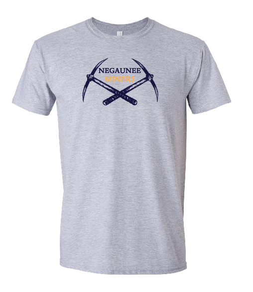 Negaunee Miners Crossed Pick Axes Tee